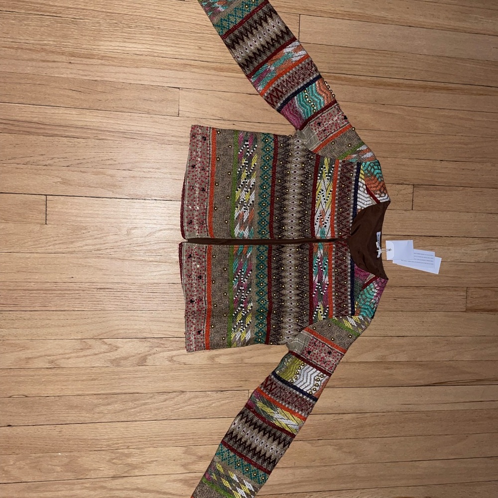 Glamorous Multicolor Patterned Blazer - Picture 3 of 7